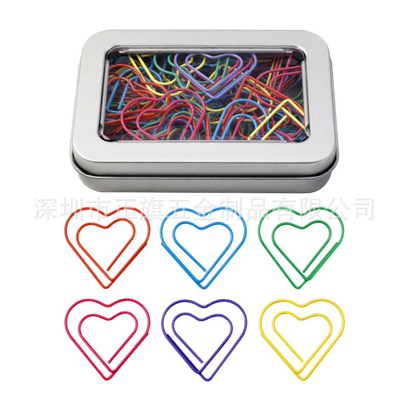 Color transfronterizo metal animal en forma de clip de papel forma creativa clip de papel Oficina marcador titular caja traje