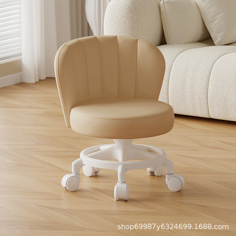 Rueda universal anti-rollback pequeña polea taburete baja silla respaldada para el hogar con un niño banco redondo rueda de correa rueda silenciosa