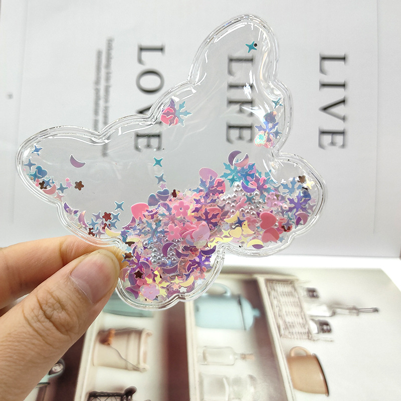 蝴蝶单边吸亮片标