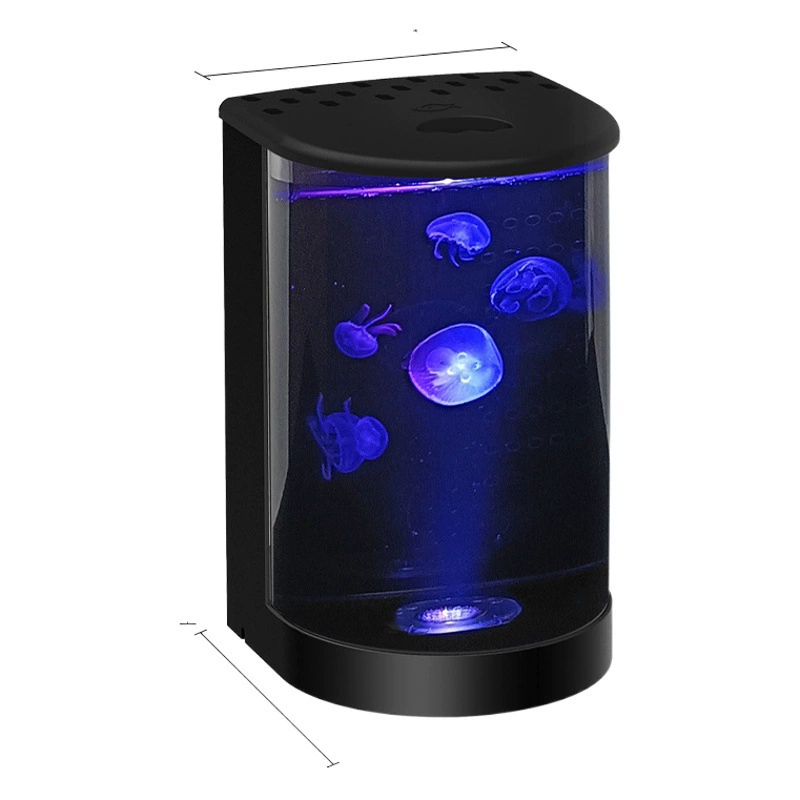 Полукруглый настольный профессиональный маленький аквариум с медузой аквариум
