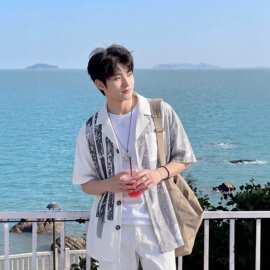 潮流款男装上衣高档质感柔软舒适春夏季日常通勤百搭时尚休闲款式