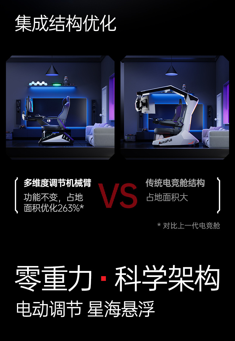 傲风F7电竞舱电竞仓电竞椅座舱人体工学椅电脑椅桌一体电竞太空舱-阿里巴巴