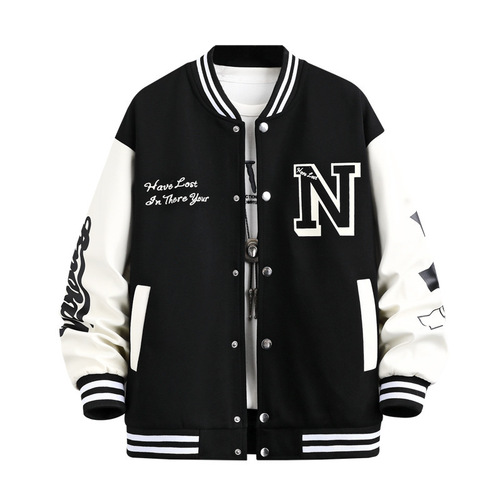 Baseball jacket outerwear for men, spring and autumn couple's set, autumn and winter men's loose trendy brand American INS student jacket top