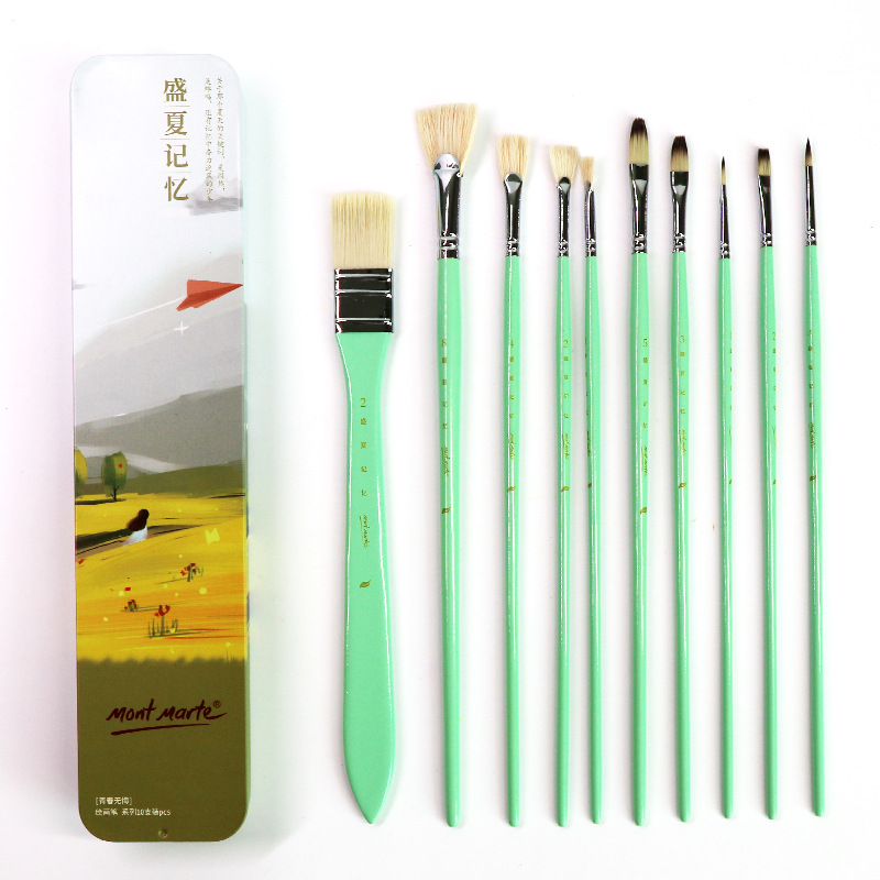 Huiyoumei Pincel Pintura al óleo Acrílico Gouache Pigmento de acuarela Lobo Hao Pincel de lana Tratamiento preferencial Pincel Montmart