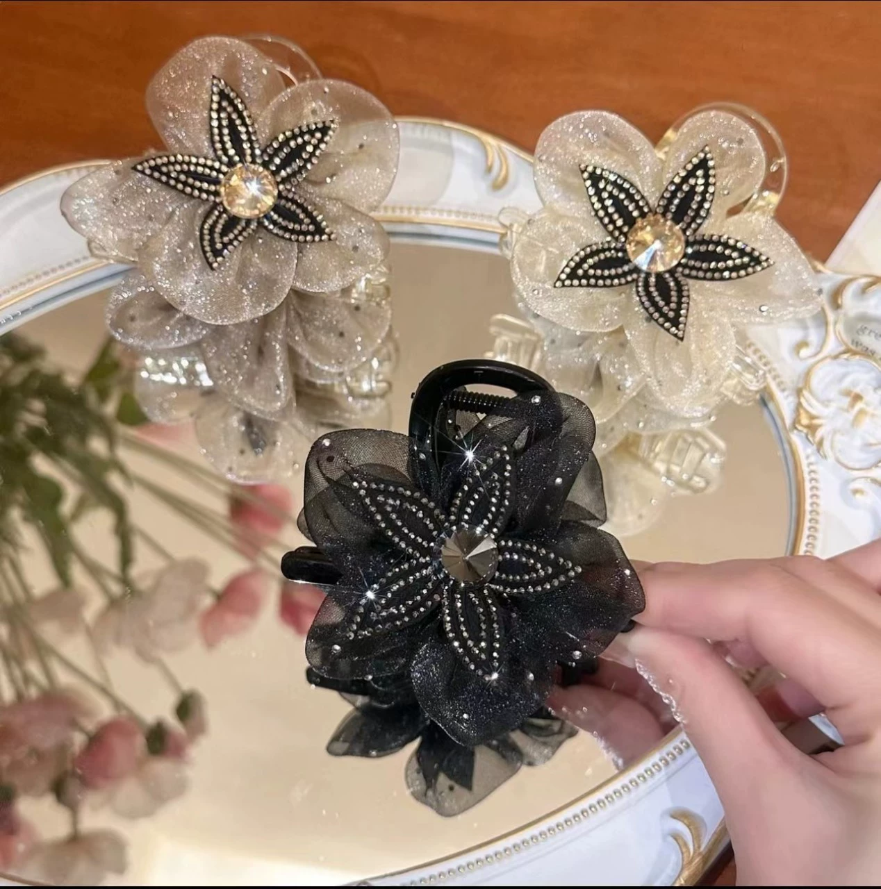 Высокая заколка в форме краба, зажим для волос, акула, модные шпильки, аксессуар для волос, цветочный, качественный стиль, яркий запоминающийся дизайн