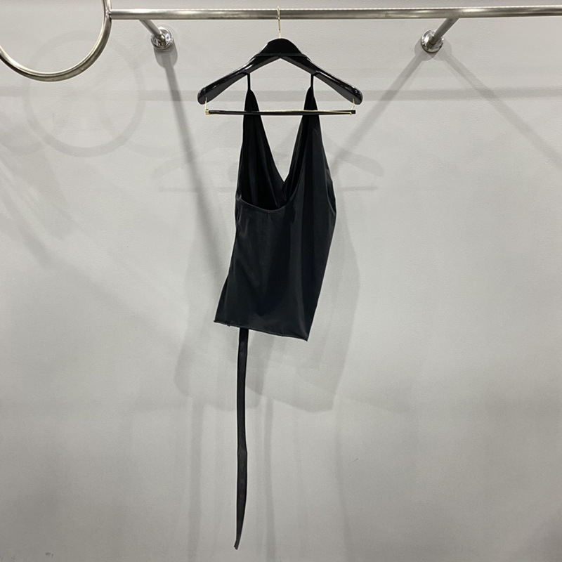 SUBHUMAN mujer elegante sin espalda estiramiento de un solo hombro de color sólido Sling slim fit camisola sexy de las mujeres image 6