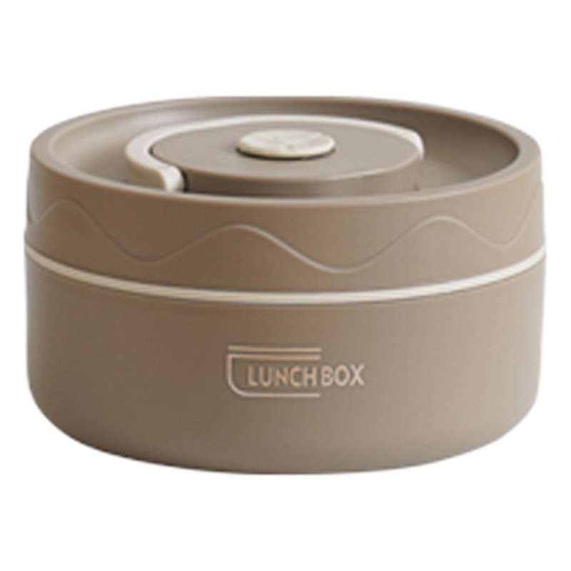 304 caja de almuerzo aislada de acero inoxidable embalaje redondo portátil caja de almuerzo portátil traje japonés multi-capa pequeño cubo aislado