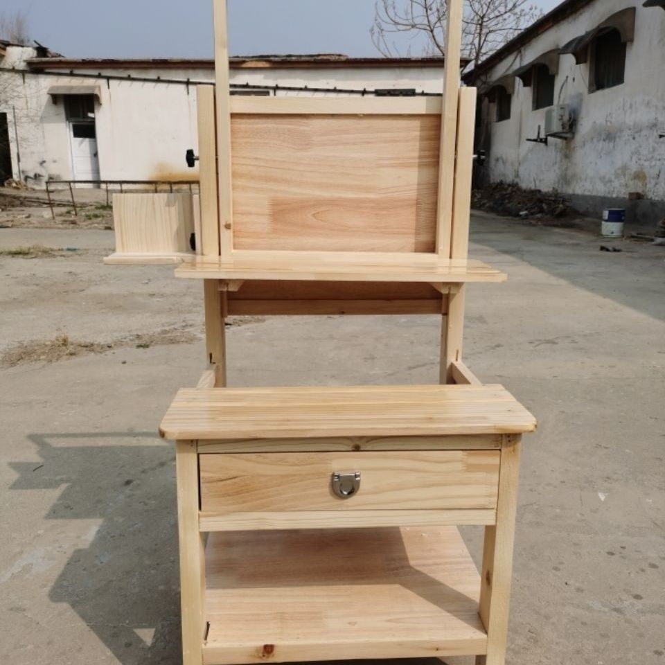 Art Easel Uv Adjustable Multi-Functional Drawer Painting Table Bracket Pine Sketch Oil Painting Solid Wood Drawing Board Other