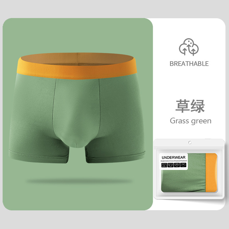 Comercio exterior transfronterizo hombre calzoncillos de invierno transpirables cómodos pantalones cortos de cuatro esquinas de color sólido pantalones grandes