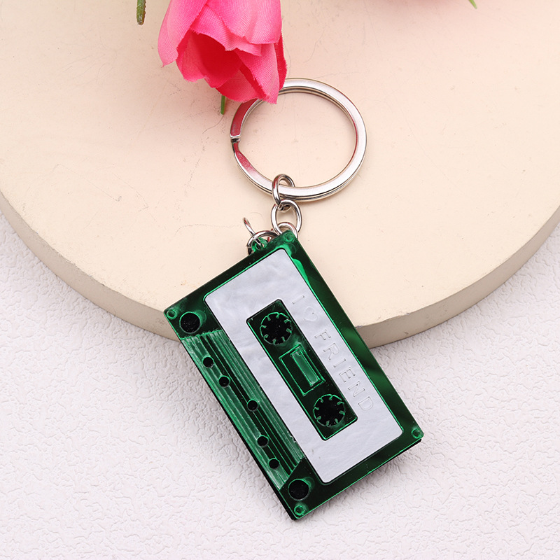 Geometric Keychain Green