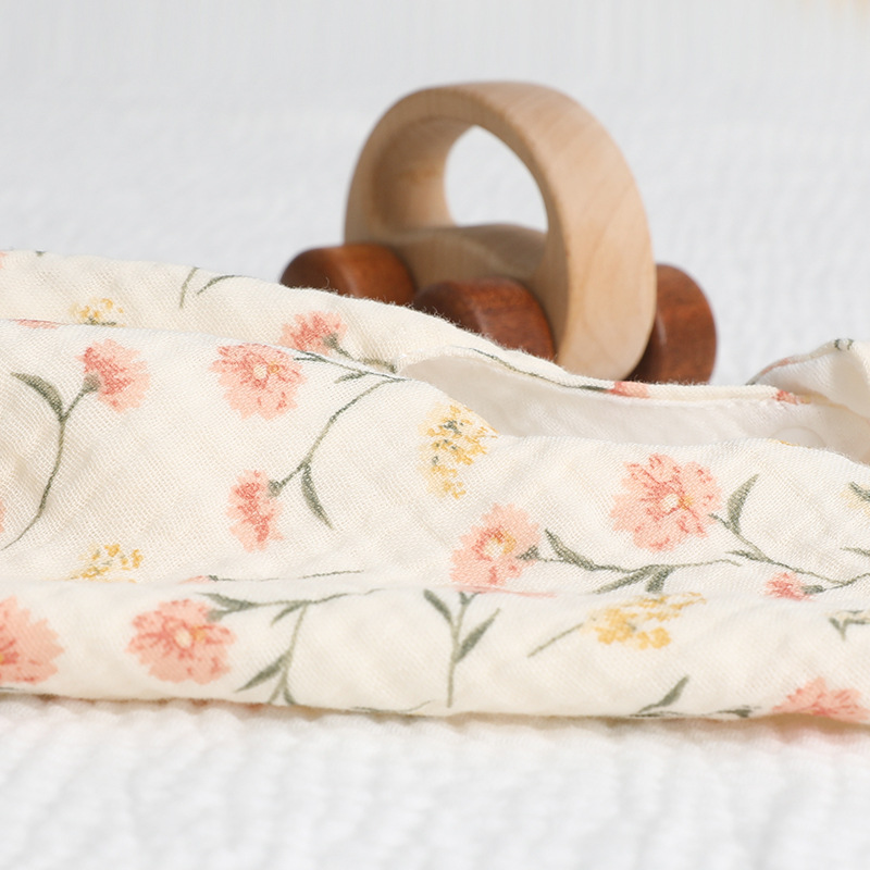 INS algodón estilo coreano babero de encaje de 360 grados clase un babero de gasa de algodón suministros para bebés recién nacidos