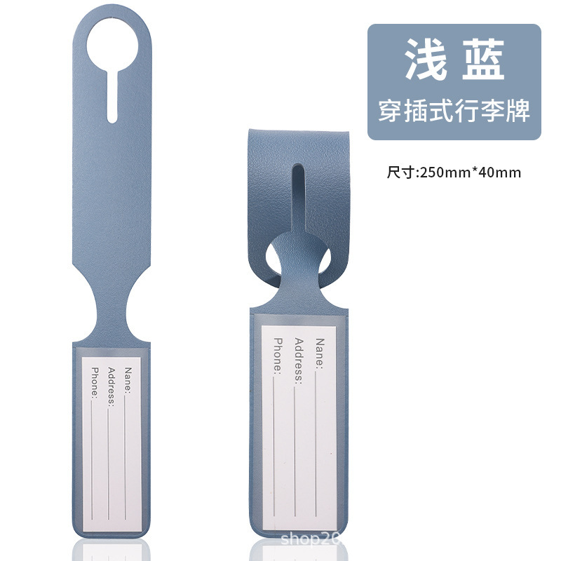 ビジネス飛行看板スーツケース吊り札PU皮革登録革カバーカードテープと長い荷物札|undefined