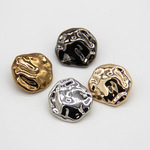 金色大衣扣不规则金属纽扣异形凹凸面扣子百搭男女西装外套衬衫扣