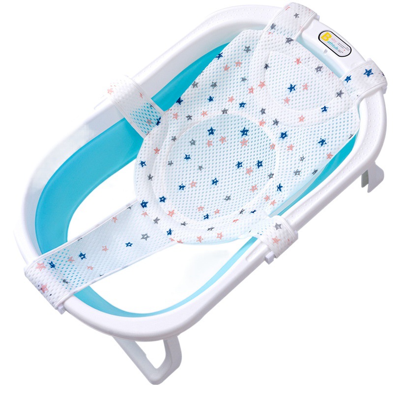 Baño de bebé recién nacido bandeja de mentira red de baño bañera de bebé suspensión protección de la columna vertebral alfombra de baño red bañera de bolsillo universal artefacto de baño