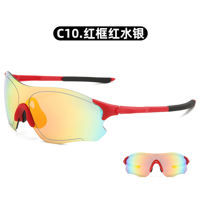 Gafas Ciclismo Deportivas para Exteriores de PC A Prueba de Viento con Lentes Intercambiables