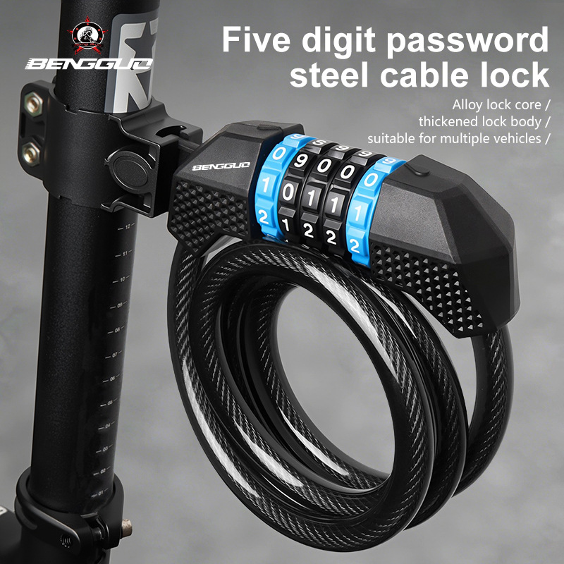 Five-digit Combination Bicycle Lock For Mountain And Road Bikes_voghion.com