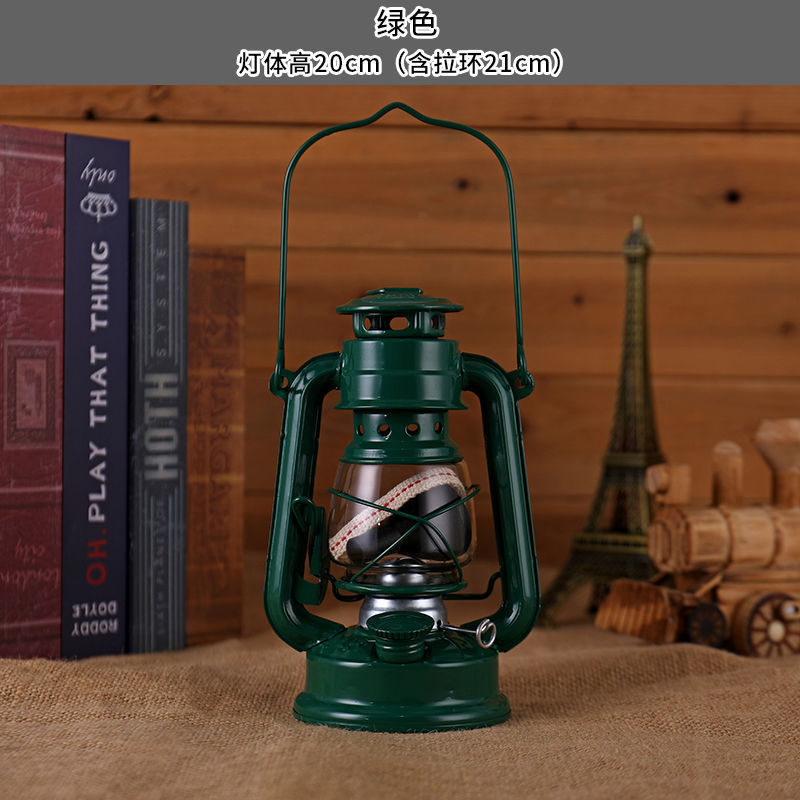 lámpara de aceite retro lámpara de caballo lámpara de queroseno portátil lámpara de camping lámpara de camping lámpara de camping lámpara de decoración de lámpara de campamento accesorios de fotografía