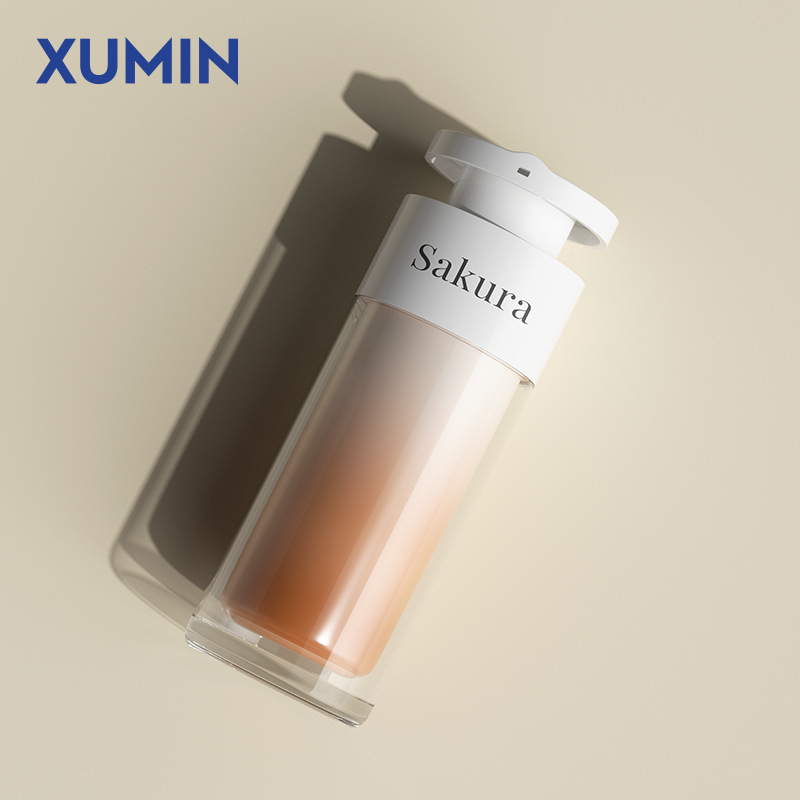 Xumin スポット 15ml-30ml 二重層ライナー真空ボトル 50ml ロックロッキングローションボトル化粧品詰め替えボトル|undefined