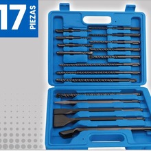 電錘鑽頭鑿子17/13/12/11/10件套裝塑盒鋁盒鐵盒破牆鏟鑿組合套裝