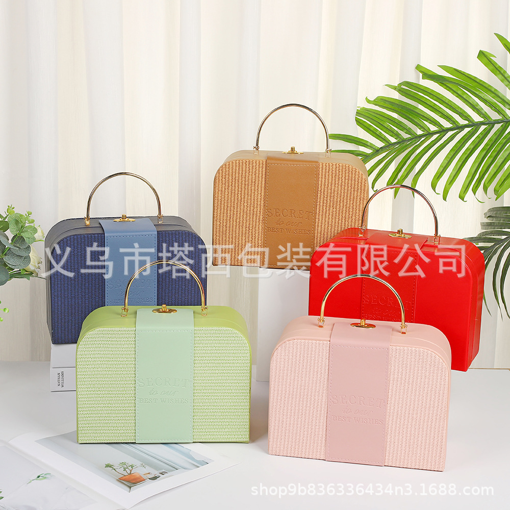 端午节粽子包装盒礼盒现货粽子外包装礼盒粽子pu皮质手提包装皮盒