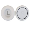 【Q45】 White protein leather earmuffs [single]