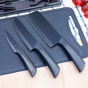 German craft black blade knife household kitchen knife fruit knife sharp chef knife stainless steel sharp meat slice knife