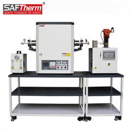 三特氢气还原管式炉高温1700度硅钼棒真空气氛刚玉管式马沸炉定制