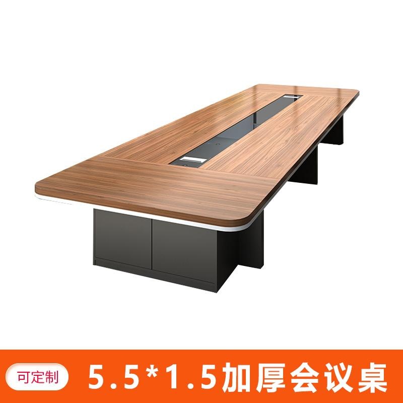 Mesa de conferencias grande y moderna, mesa larga para oficina, reuniones, capacitaciones o recepción, diseño minimalista