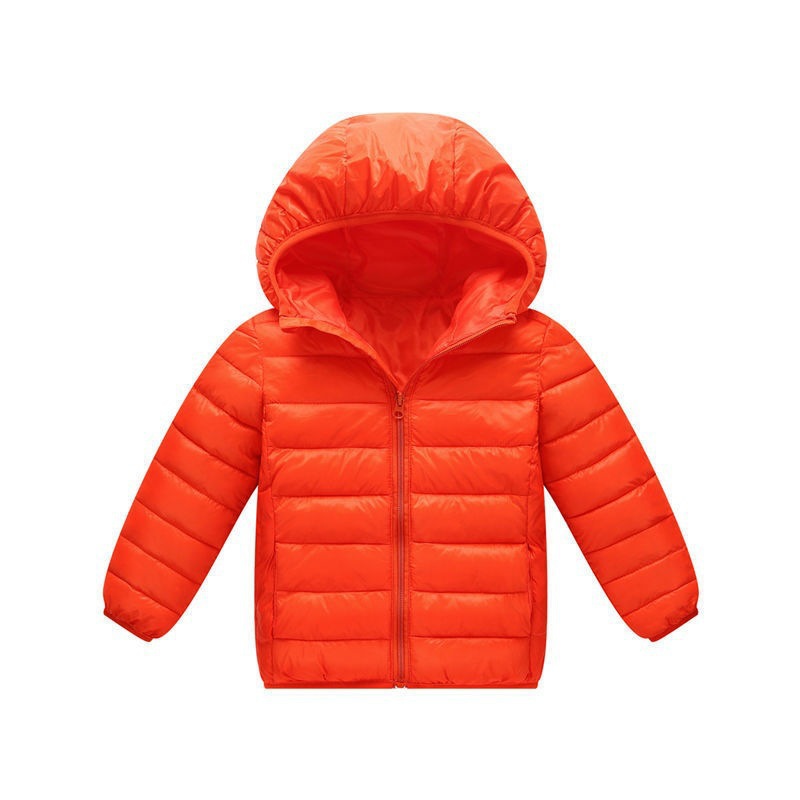 Chaqueta acolchada de algodón para niños ligera de otoño e invierno Chaqueta acolchada de algodón con capucha para niños Chaqueta acolchada de algodón para niños y niñas