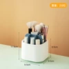 Makeup brush storage cylinder - blue (360° without cover, split storage)