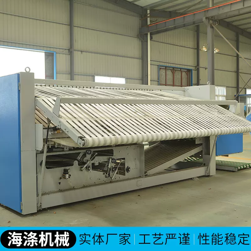 大型烫平机工业用单滚蒸汽式床单熨平机布草熨烫机纺织厂整熨设备