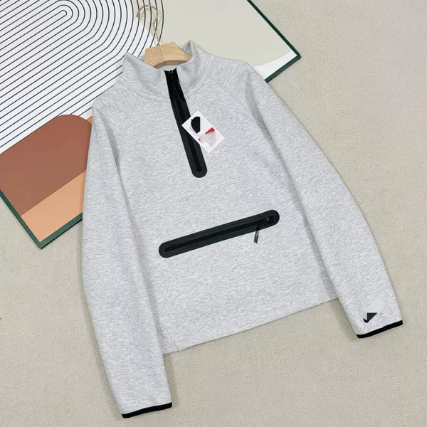 Foreign Order Supply Men's and Women's Windrunner Knit Casual Tracksuit Set Half-Zip Loose Sports Stand Collar Pullover 7998
