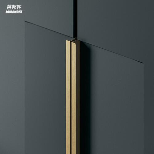 Wardrobe handle cabinet door invisible handle white modern simple handle drawer extended wardrobe door handle black