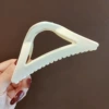 Matte white hairgrip, 11.5cm