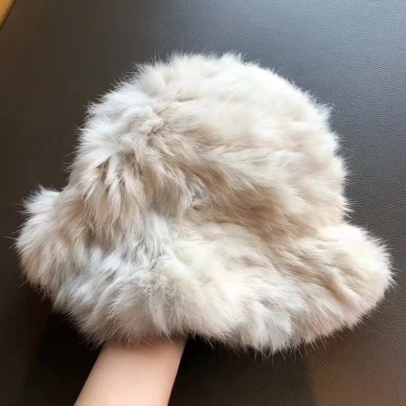 베이지색 구름 모자