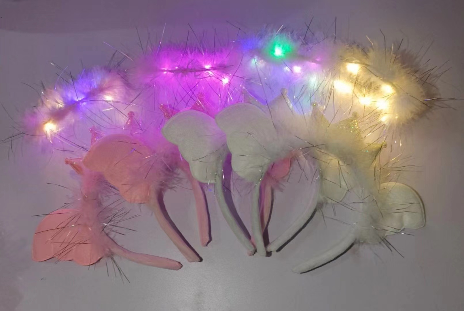 Bar espectáculo atmósfera props luminoso peluche orejas de gato accesorios de cabello zorro bandas de cabello mercado nocturno accesorios de fiesta de suministro