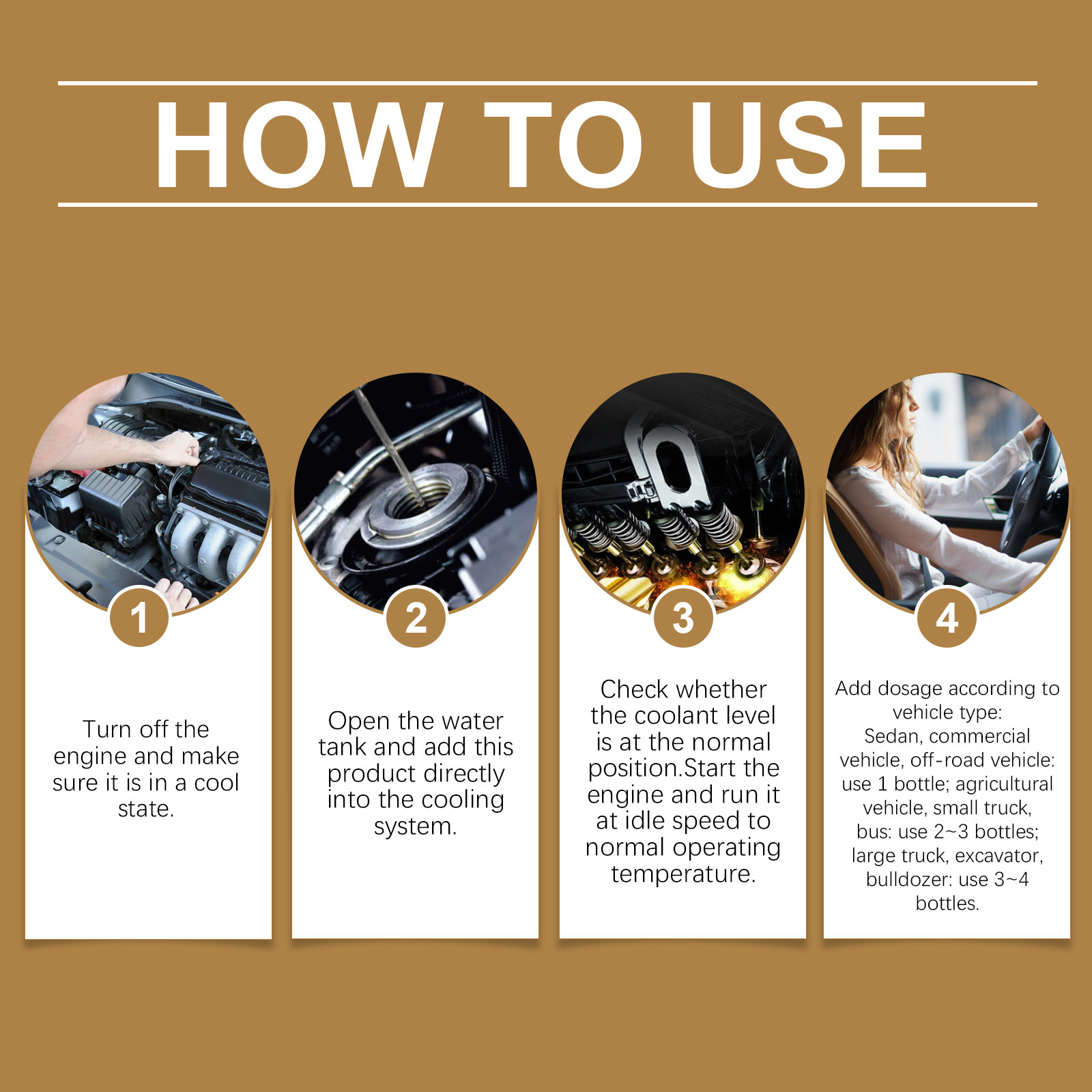 Rayhong Car Cooling System Protective Agent Engine Water Tank Anti-Corrosion and Anti-Scaling Additive Car Protection