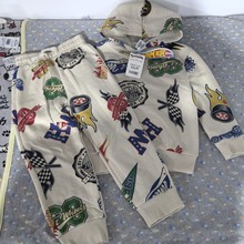 家13884436548外贸原单儿童拉绒卫衣 HM男童秋季新款