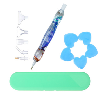 外贸新款钻石画树脂点钻笔套餐DIY粘钻笔工具套装组合亚马逊新品|ms