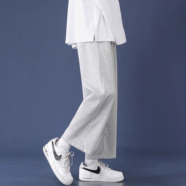 Trend sports solid color universal men's elite casual trousers
