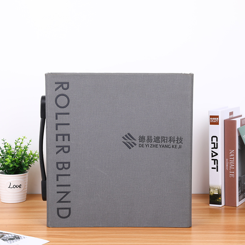 皮质宣传画册色卡文件夹样品DIY手提面料样本册烫金工艺样品展示