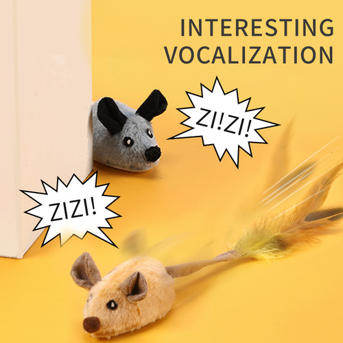 Cat Toy Charging Upgrade Electric Sensing Mouse Simulation White Rabbit Plush Cat Self-Having Fun Dog