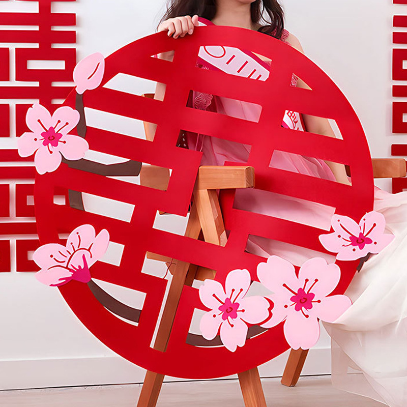 Pegatinas de palabras felices Decoración de la sala de bodas Juego especial de palabras de boda Decoración de la habitación Dormitorio Casa nueva Boda esencial