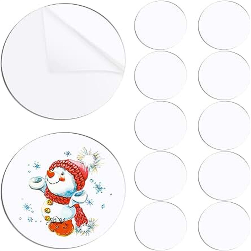 ✅2mm厚透明圆形亚克力片20-25-30直径圆盘画板圆片DIY手工材