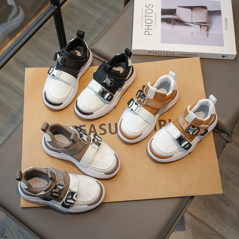 4-летняя спортивная обувь повседневная обувь нескользящая весна и осень ПУ нейтральная детская резина