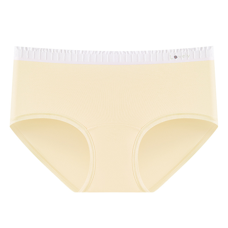 Bragas de entrepierna alargada para mujer, algodón puro, antibacteriano de grado 10A, borde de la bolsa de color, cómodo, sin costuras, anti-pellizco, calzoncillos para mujer