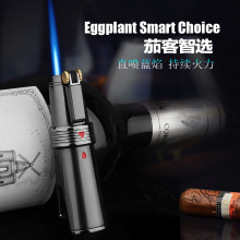 中邦ZB-A02创意充气防风打火机直冲火焰砂轮点火可视气体金属批发