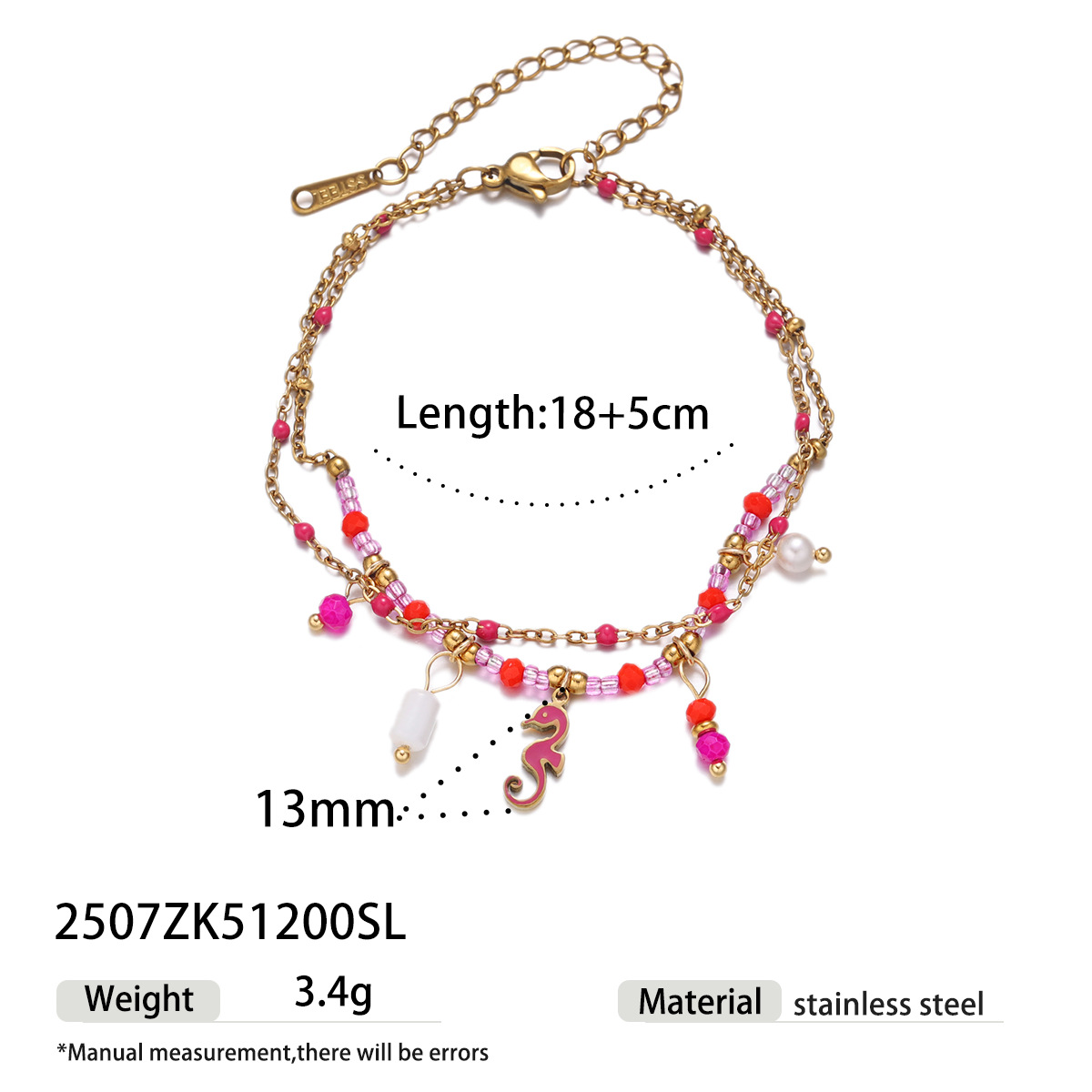 Tina Europa y los Estados Unidos no se desvanecen en la sensación de diseño pulsera de acero inoxidable lujoso nicho amor rosa joyas de pulsera de acero de titanio