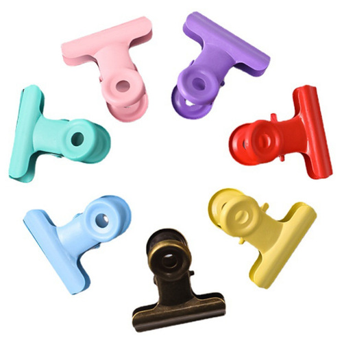 Colorful paint round clip 31MM metal round clip candy color ticket clip information storage account clip cross-border exclusive supply