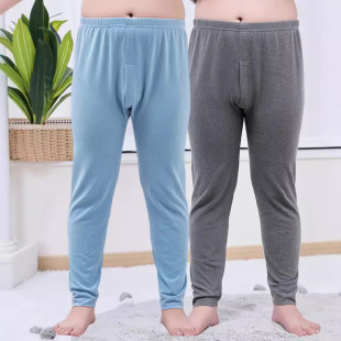 Single Piece Plus-Size Boys' Thermal Seamless Pants, Winter Pants, Extra Large Size